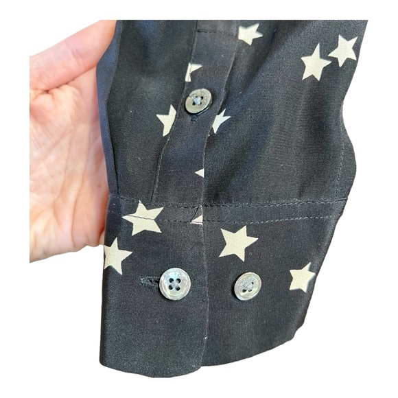 Equipment 100% Silk Starry Night Shirt, Size M - Picture 10 of 13